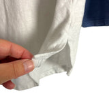 Old Navy White/Blue Raglan Tee- Size L (see notes)