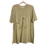 Daydreamer for Free People Tan Maui Oversized Tee- Size S (see notes)