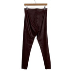 Commando Brown Faux Leather Leggings- Size XL (Inseam 29”)