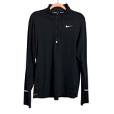 Nike Running Dri-Fit Black Arm Reflective Strip Quarter Zip Pullover - Size L