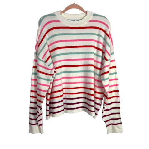 J. Crew Extra Soft Striped Wool Blend Sweater NWT- Size XL