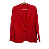 Theory Red Front Pocket Blazer- Size 0 (see notes)