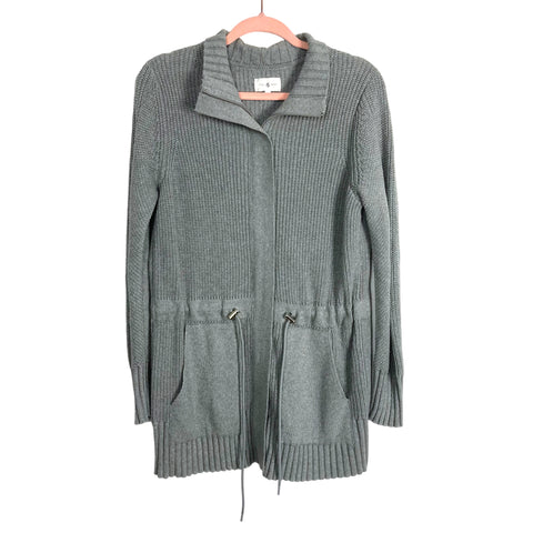 Lou & Grey Zip Up Drawstring Sweater Cardigan NWT- Size M (sold out online)