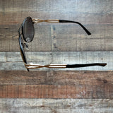 Bebe Jet Reflective Lens Aviator Sunglasses (includes case)