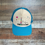 No Brand Believe in Unicorns Mesh Adjustable Hat- Size Youth Big (see notes)