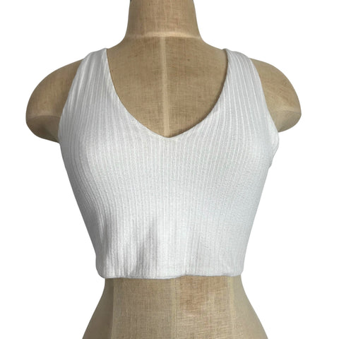 Lulus White Tie/Open Back Top - Size S
