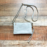 No Brand Grey Three Compartment Zipper Crossbody (see notes)