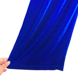 AURA Blue Velvet High Waisted Wide Leg Pants - Size XS (we have matching blazer, Inseam 32”)