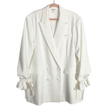 Caroline Crawford Patterson x The Drop Double Breasted with Elastic Tie Cuffs Blazer Dress- Size XXL