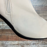 G.C. Shoes Ivory Faux Leather Boots - Size ~8 (See Notes)