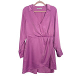 Abercrombie & Fitch Pink Faux Wrap Dress- Size L