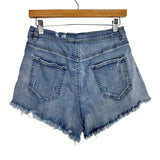 No Brand Distressed Raw Hem Jean Shorts- Size 10