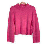 J Crew Pink Wool Blend Mock Neck Sweater- Size XS