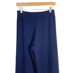 Wilfred Free Navy High Waisted Knit Wide Leg Pants- Size S (Inseam 29")