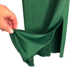 No Brand (Sweatyrocks) Hunter Green Draped Front Slip Dress - Size XS (Sold Out Online)
