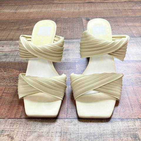 Dolce Vita Faint Neon Yellow Double Strap Block Heel Sandals- Size 7.5 (sold out online)