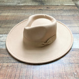 No Brand Camel Wide Brim Hat