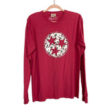 Southern Made Tees Berry Stars and Holly Long Sleeve Tee- Size M (see notes - sold out online)