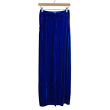 AURA Blue Velvet High Waisted Wide Leg Pants - Size XS (we have matching blazer, Inseam 32”)