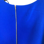 Victoria Beckham Blue Neck Cutout Zipper Back Dress- Size 10 (see notes)