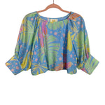 Emily Mccarthy Parrot Party Celeste Crop Top NWT - Size S