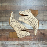 Steve Madden Kaylah Snakeskin Booties- Size 8.5