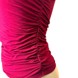 MOTEL One Shoulder Ruched Side Top- Size S