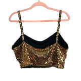 Eloquii Gold Sequin Cropped Tank- Size 14 (sold out online)