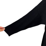 No Brand Black Turtleneck Dolman Sleeve Sweater- Size M