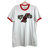 The Original Retro Brand White with Red Trim Atlanta United Tee- Size L