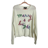 33 Degrees Cream Merry & Bright Sweater - Size L (See Notes)