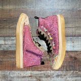 Steve Madden Girl’s Glitter High Top Sneakers- Size 2 (see notes)