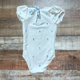Minnow x Fanm Mon White Floral Printed One Piece- Size 3/4T (see notes)