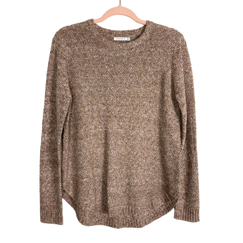 Staccato Brown Round Hem Sweater- Size S