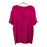 Lululemon Magenta Back Seam Top- Size ~L/XL (no size tag, fits like L/XL)