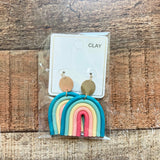 Rainbow Spring Street Clay Earrings (New in Bag)