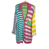 Show Me Your Mumu Multicolor Stripe Cardigan - Size L (See Notes)