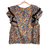 J Crew Made with Liberty Fabric Floral Split Hem Top- Size 2X (sold out online)