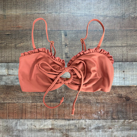 Tularosa Ring Ruffle Bikini Top- Size S (we have matching bottoms)