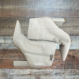 Marc Fisher Grey Leather Booties- Size 8.5 (see notes)