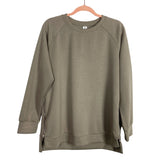 Anrabess Taupe Two Piece Side Zipper Sweatshirt Set NWT- Size S