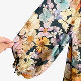 MOXY Collective Exclusively for Maeve Floral Linen Button Up Top- Size 1X (sold out online)