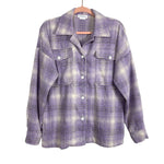 Lovers + Friends Lavender Plaid Flannel Emmy Shacket- Size S (sold out online)