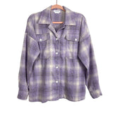 Lovers + Friends Lavender Plaid Flannel Emmy Shacket- Size S (sold out online)