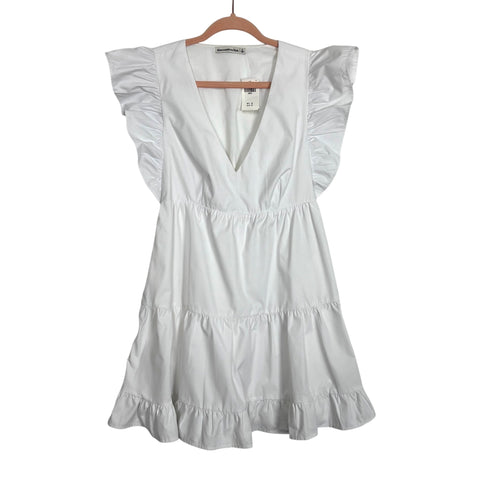 Abercrombie & Fitch White V-Neck Dress NWT- Size S The Saved Collection Abercrombie & Fitch White V-Neck Dress NWT- Size S The Saved Collection