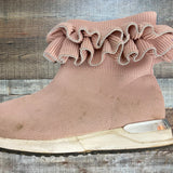 INC Girl's Blush Ruffle Booties- Size 2 (see notes)