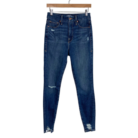 Good American Good Waist Slightly Distressed Jeans- Size 4/27 (Inseam 28.5”)