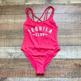 New Look Red Tequila Club One Piece NWOT- Size UK 12