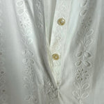 Ann Taylor White Lined Eyelet Hidden Button Belted Slit Dress NWT- Size S (see notes, sold out online)