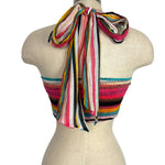 FATE Striped Smocked Back Bandana Top- Size S (we have matching skirt)